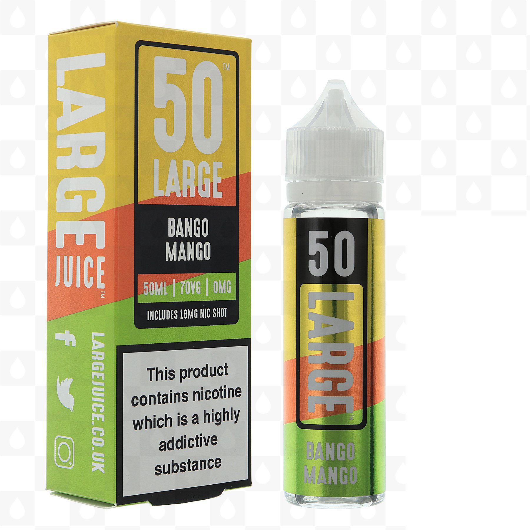 Bango Mango by 50 Large E Liquid  50ml Short Fill