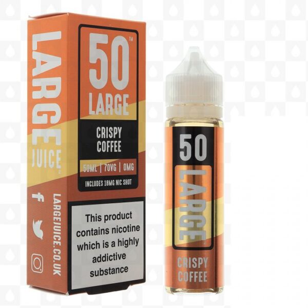 Crispy Coffee by 50 Large E Liquid 50ml Short Fill e1587679960675 Crispy Coffee by 50 Large E Liquid 50ml Short Fill e1587679960675