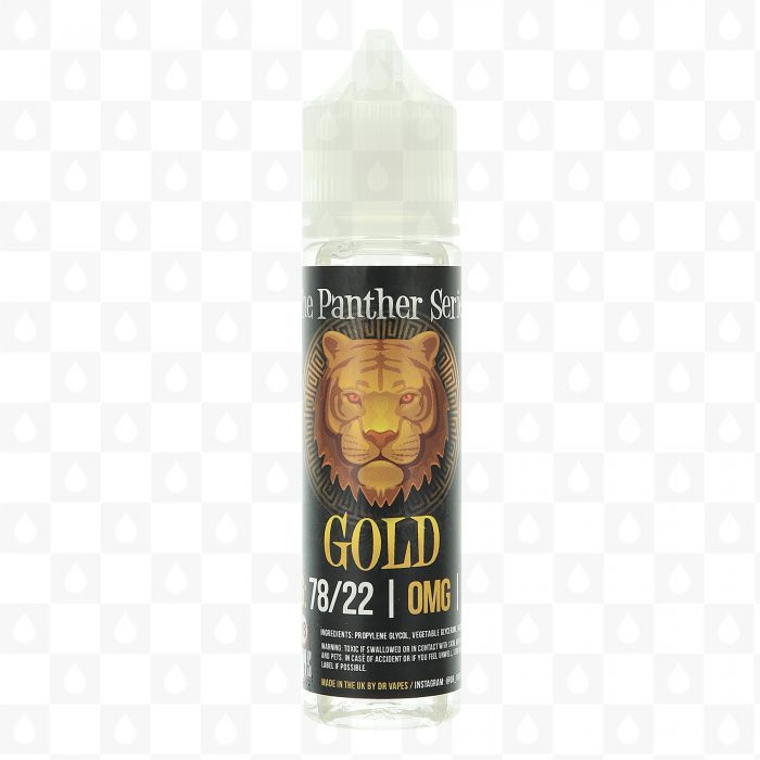 Gold by Panther Series  Dr Vapes E Liquid  50ml Short Fill e1587502611397