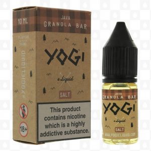 Java Granola Bar Nic Salt by Yogi E Liquid  10ml Bottles e1587250283182