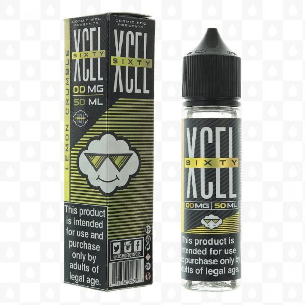 Lemon Crumble by XCEL Sixty Cosmic Fog E Liquid 50ml Short Fill e1587469595758 Lemon Crumble by XCEL Sixty Cosmic Fog E Liquid 50ml Short Fill e1587469595758