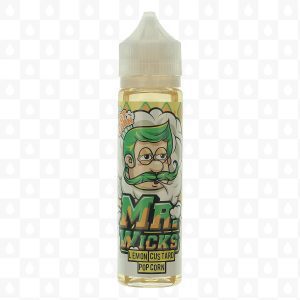 Lemon Custard Popcorn by Mr Wicks E Liquid   50ml Short Fill