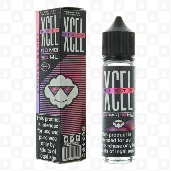 Lychee Berry by XCEL Sixty Cosmic Fog E Liquid 50ml Short Fill e1587469472970 Lychee Berry by XCEL Sixty Cosmic Fog E Liquid 50ml Short Fill e1587469472970