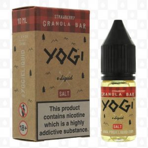 Strawberry Granola Bar Nic Salt by Yogi E Liquid  10ml Bottles e1587249634625