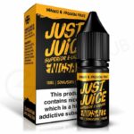 mango and passion fruit nic salt e liquid by just juice e1651621201120