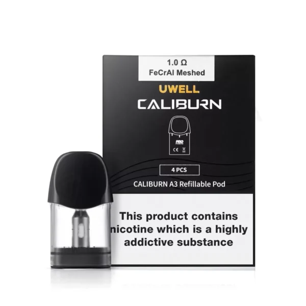 Uwell Caliburn A3 Replacement Pods 4 Pack Uwell Caliburn A3 Replacement Pods 4 Pack