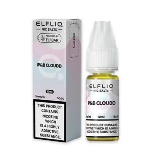 Elf Bar ELFLIQ Cotton Candy Ice 10ml Nic Salt E Liquid (P&B Cloudd)
