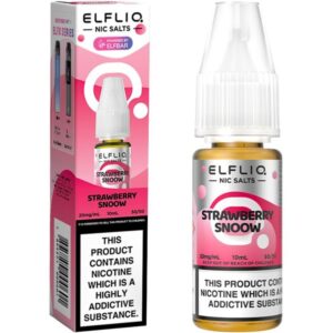 Elf Bar ELFLIQ Strawberry Ice Cream 10ml Nic Salt E Liquid (Strawberry Snoow)