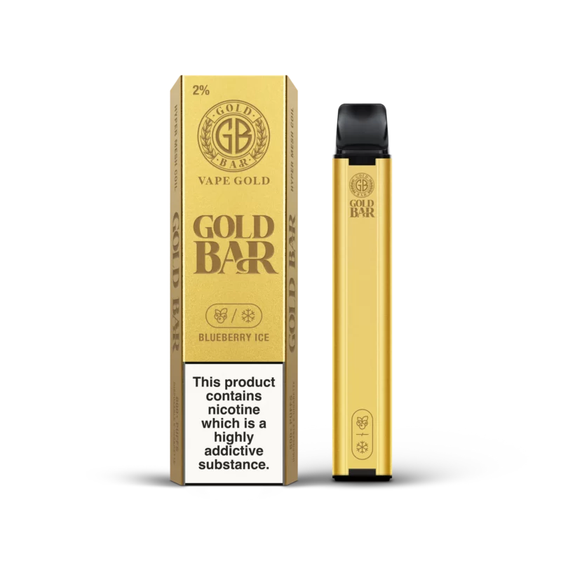 Gold Bar 600 Blueberry Ice Disposable Vape