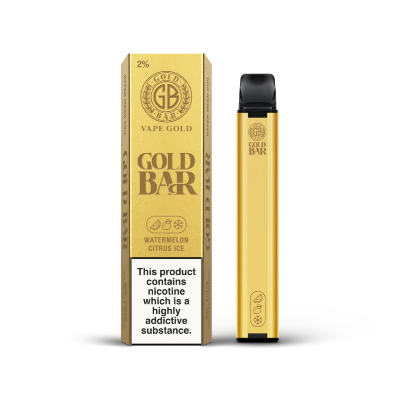 Gold Bar 600 Watermelon Citrus Ice Disposable Vape