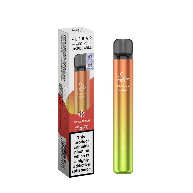 Elf Bar V2 600 Apple Peach Disposable Vape