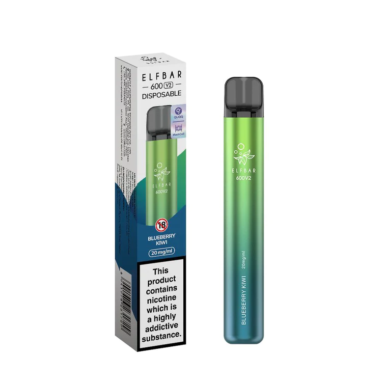 Elf Bar V2 600 Blueberry Kiwi Disposable Vape