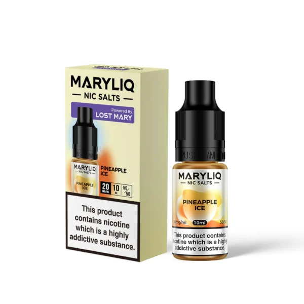 Maryliq Pineapple Ice Nic Salt 10ml E Liquid Maryliq Pineapple Ice Nic Salt 10ml E Liquid