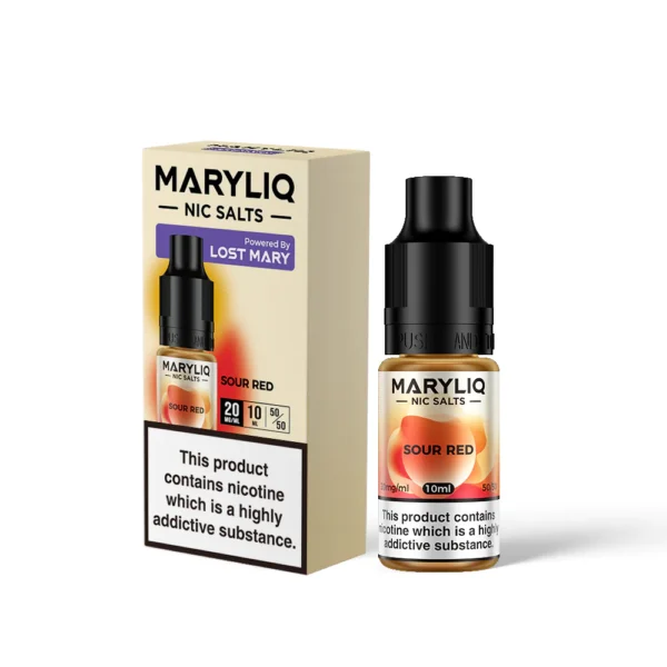 Maryliq Sour Red Nic Salt 10ml E Liquid Maryliq Sour Red Nic Salt 10ml E Liquid