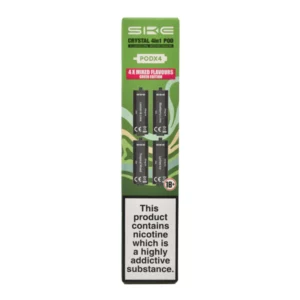 SKE Crystal 2400 4 in 1 Replacement Prefilled Pods 4 Pack Green Edition