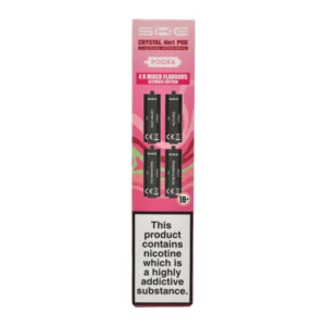 SKE Crystal 2400 4 in 1 Replacement Prefilled Pods 4 Pack Ultimate Edition