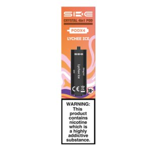 SKE Crystal 2400 4 in 1 Replacement Prefilled Pods – 4 Pack Lychee Ice