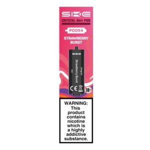 SKE Crystal 2400 4 in 1 Replacement Prefilled Pods – 4 Pack Strawberry Burst