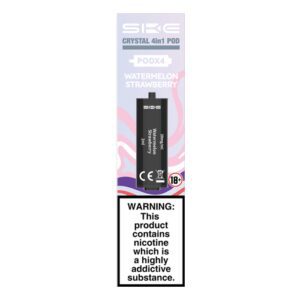 SKE Crystal 2400 4 in 1 Replacement Prefilled Pods – 4 Pack Watermelon Strawberry