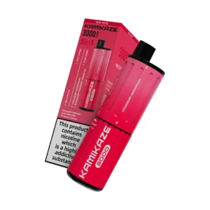 Kamikaze 3000 Puffs (5 in 1 Twist Edition) Disposable Vape Red Pack