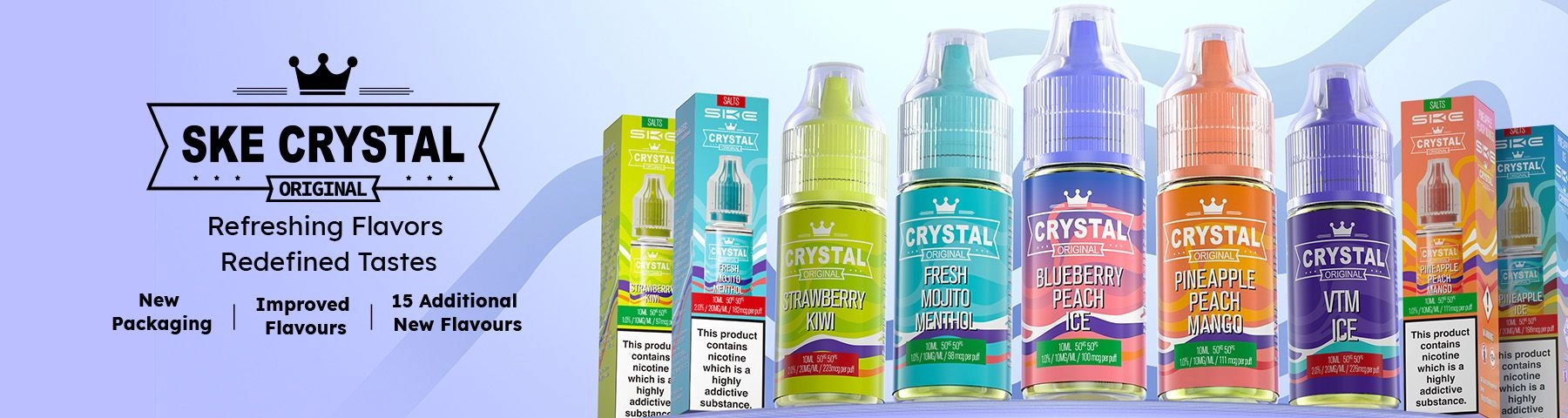 SKE Crystal Vape Juice Nic Salts