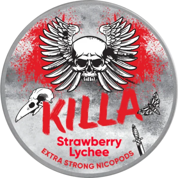 Killa Strawberry Lychee Nicotine Pouch Extra Strong Nicopods Killa Strawberry Lychee Nicotine Pouch Extra Strong Nicopods