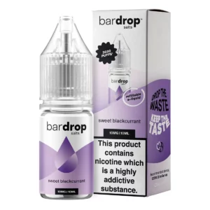 Bar Drop Salts Sweet Blackcurrant 10ml Nic Salt E Liquid
