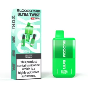 Bloody Bar 20k Puffs Ultra Twist Disposable Vape Kit (Dual Flavour) FRESH MINT | SPEARMINT