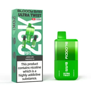 Bloody Bar 20k Puffs Ultra Twist Disposable Vape Kit (Dual Flavour) LEMON LIME | PINEAPPLE ICE