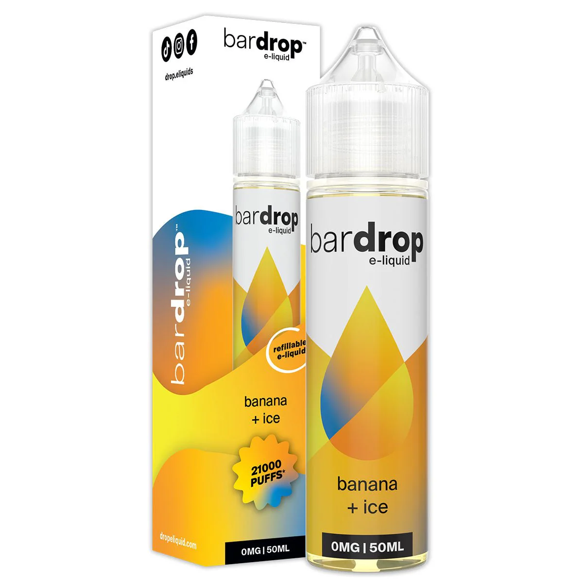 Banana Ice 50ml Shortfill By Bar Drop Salts