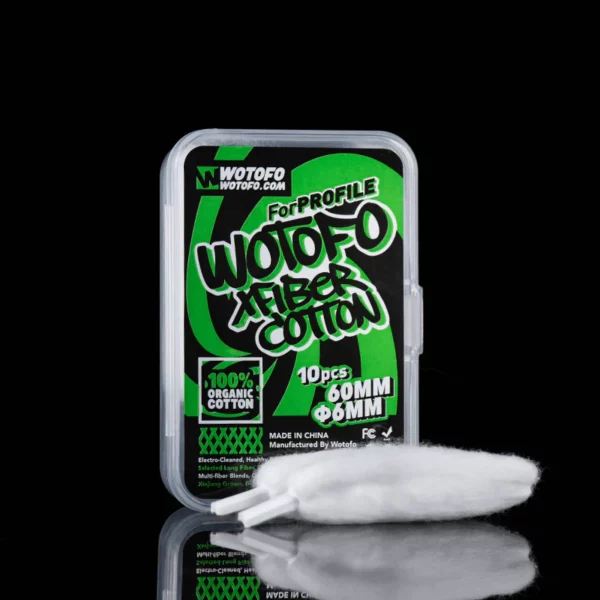 Wotofo XFiber 100% Organic Cotton (10 Pcs) 6mm
