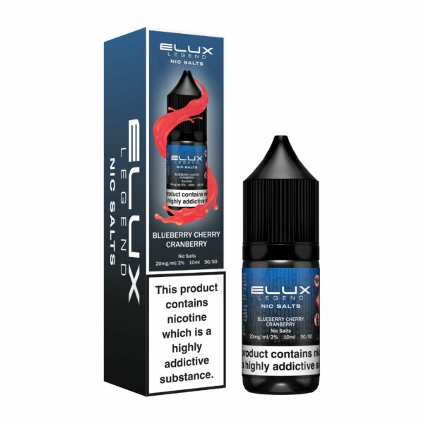 Elux Legend Blueberry Cherry Cranberry 10ml Nic Salt E Liquid Elux Legend Blueberry Cherry Cranberry 10ml Nic Salt E Liquid