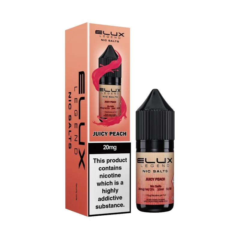 Elux Legend Juicy Peach 10ml Nic Salt E Liquid