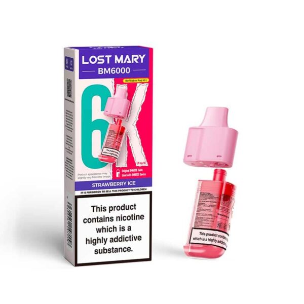 Lost Mary BM6000 Strawberry Ice Replacement Pod