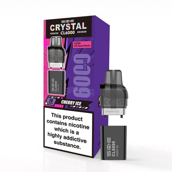 SKE Crystal CL6000 Replacement Prefilled Pod Cherry Ice