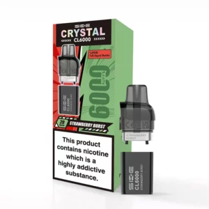 SKE Crystal CL6000 Replacement Prefilled Pod strawberry burst