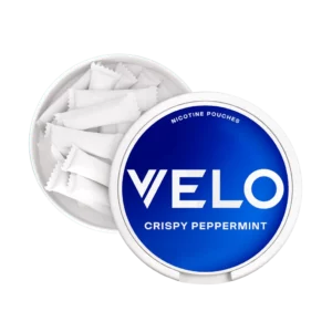 Velo Bright Crispy Peppermint Nicotine Pouches Inside