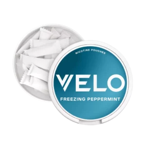 Velo Bright Freezing Peppermint Nicotine Pouches Inside
