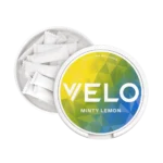 Velo Bright Minty Lemon Nicotine Pouches Inside