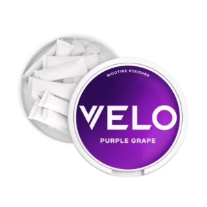 Velo Bright Purple Grape Nicotine Pouches Inside