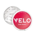 Velo Bright Ruby Berry Nicotine Pouches INside