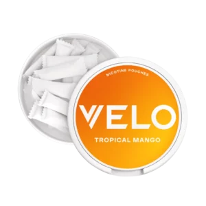 Velo Bright Tropical Mango Nicotine Pouches Inside