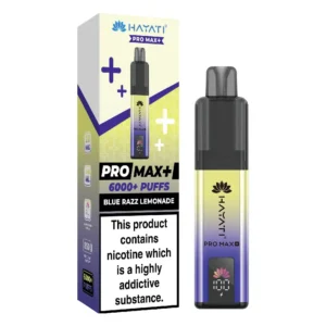 Hayati Pro Max Plus Blue Razz Lemonade 6000 Puffs Prefilled Pod Kit