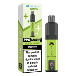Hayati Pro Max Plus Fresh Mint 6000 Puffs Prefilled Pod Kit