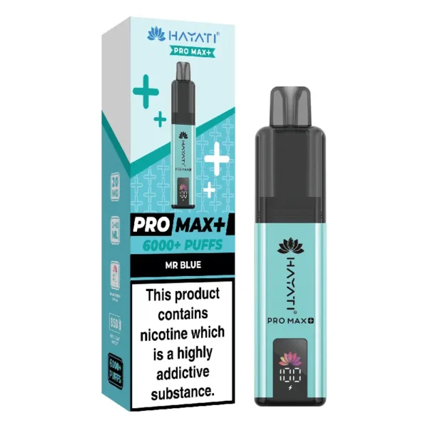 Hayati Pro Max Plus Mr Blue 6000 Puffs Prefilled Pod Kit