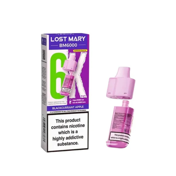 Lost Mary BM6000 Refill Replacement Pods blackcurrant apple