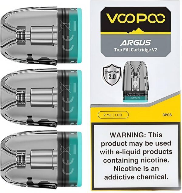 Voopoo Argus V2 Cartridge 1.0ohm Replacement Pods (Pack of 3)