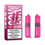 Bloody Bar Twist 20k Refill Replacement Pods Blueberry Sour Raspberry & Strawberry Raspberry Cherry Ice