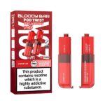 Bloody Bar Twist 20k Refill Replacement Pods Cherry Ice & Strawberry Raspberry Cherry Ice