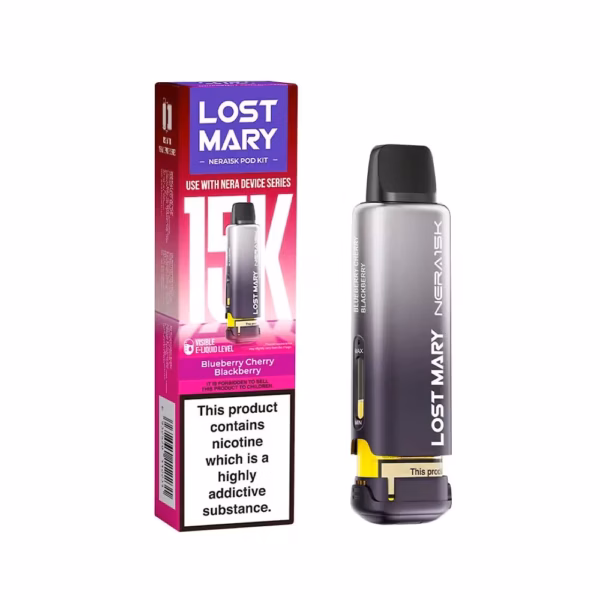 Lost Mary Nera 15k Refill Replacement Pods Blueberry Cherry Blackberry